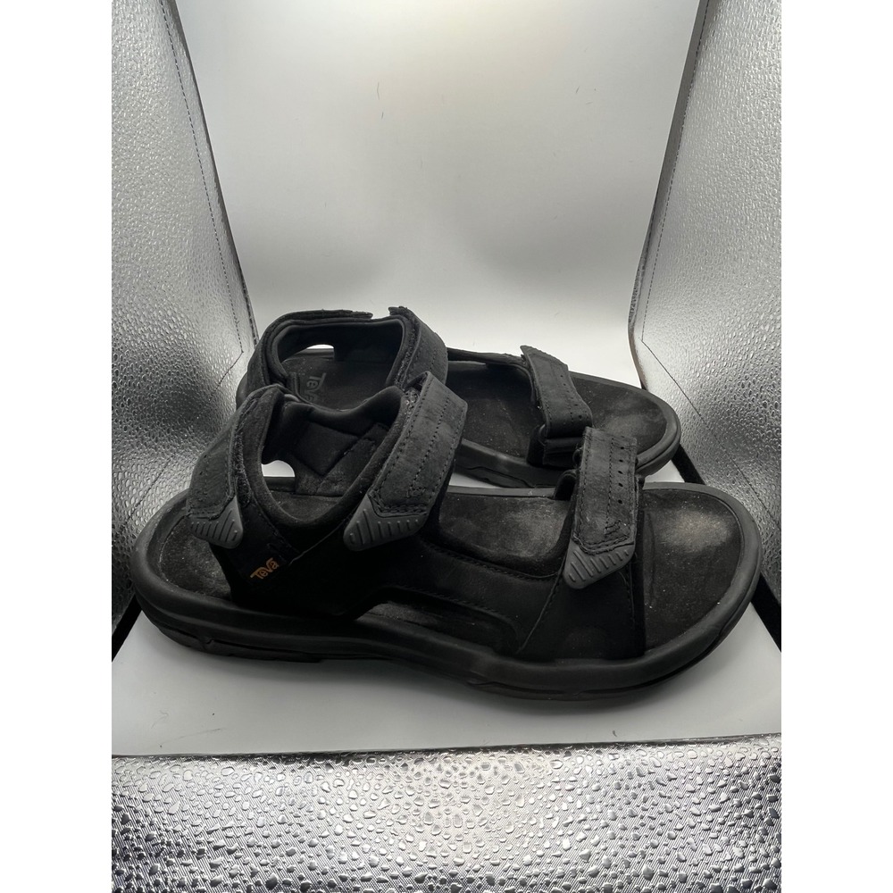 Teva Terra Fi 5 Universal Mens Black Leather Sport Hiking Sandals